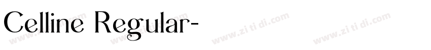 Celline Regular字体转换
